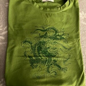 Couple's Style Green Dragon T-Shirt